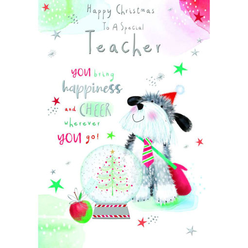 Picture of HAPPY CHRISTMAS TO A SPECIAL TEACHER CARD